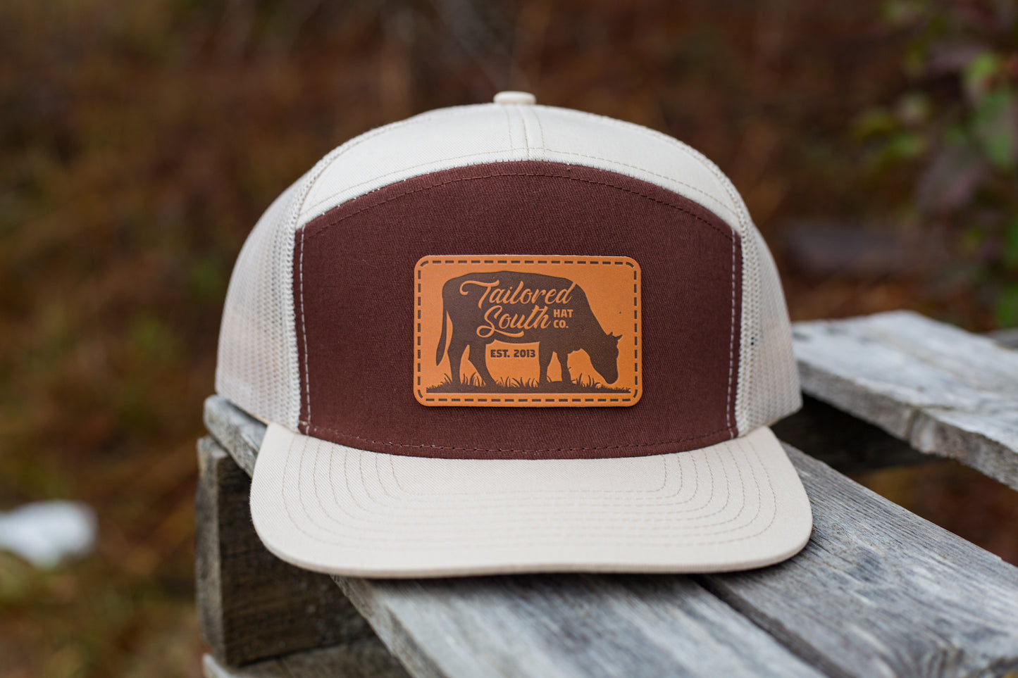 TS155 - Cow Leather Patch - Snapback