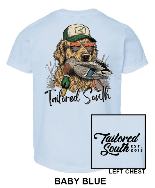 TS028Y - Dog Head Duck - Baby Blue
