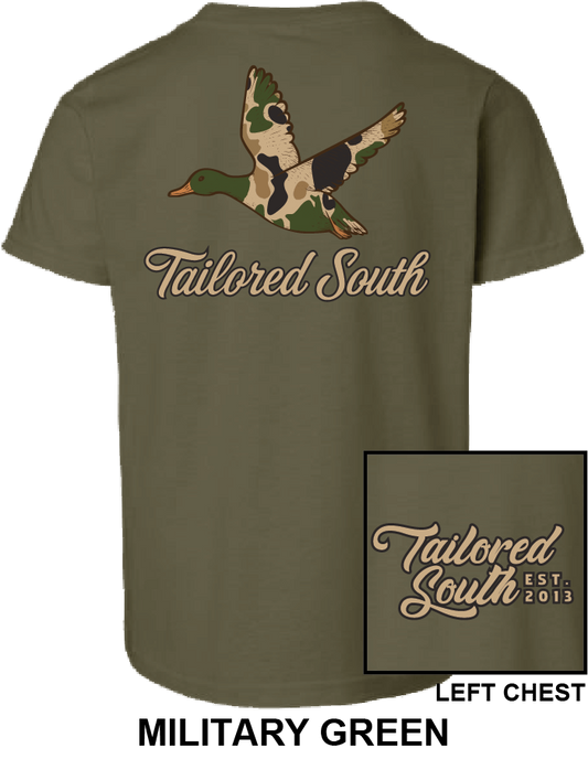 TS029Y - Camo Duck - Military Green