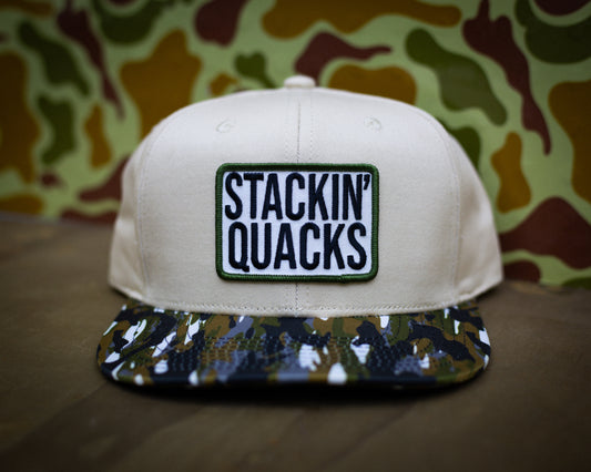 FF17 - Stackin Quacks Patch - Beige/Pigeon