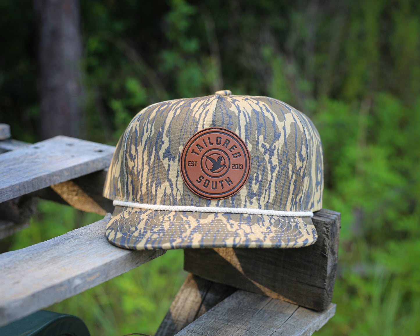 TS133 - Bottomland Camo - Duck leather patch